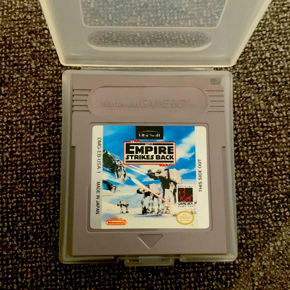 Empire Strikes Back Game Boy cartridge.
